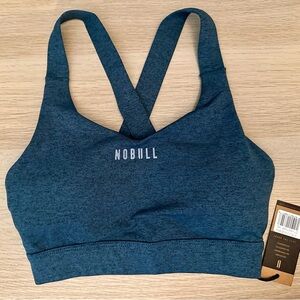 NWT NOBULL Women’s Pace Running Sports Bra - XS - Deep Teal Heather